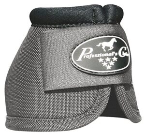professional's choice - ballistic no turn overreach bell boots - all colors & sizes (charcoal, xl)