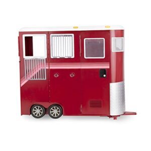 our generation by battat- mane attraction horse trailer for 18" dolls- toy, equestrian, doll and accessories for ages 3 years and up