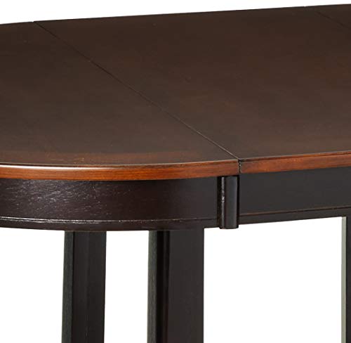 Coaster Furniture Lavon 5-Piece Storage Counter Table Dining Set Tan and Espresso 105278-S5