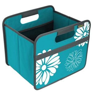 meori small collapsible storage bin, fabric storage cube, with dual handles for shelves, small storage containers for organizing