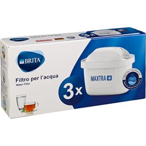 brita filters for maxtra+ water filter jug, plastic/carbon/resin 3 filtri bianco
