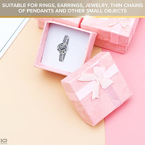 24Pcs Small Gift Boxes for Jewelry - Hard Cardboard Boxes Ring Box for Proposal Earring Boxes Necklace Gift Boxes for Jewelry Organizer Box - Ring Boxes for Wedding Valentines Gift Boxes for Presents