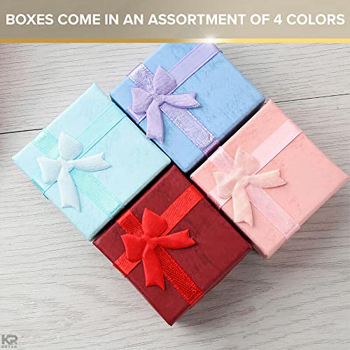 24Pcs Small Gift Boxes for Jewelry - Hard Cardboard Boxes Ring Box for Proposal Earring Boxes Necklace Gift Boxes for Jewelry Organizer Box - Ring Boxes for Wedding Valentines Gift Boxes for Presents