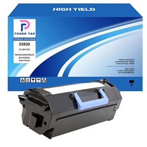 toner tap high yield for dell s5830dn (25,000pgs) 593-bbys x68y8 2jx96 compatible cartridge replacement