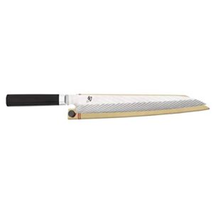 shun cutlery dual core yanagiba knife, 10.5", traditional design, glides through cuts of fish with ease, handcrafted japanese kitchen knife