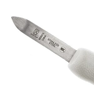 Mercer Culinary Bent Tip Oyster Knife with Poly Handle, 2-3/4 Inch, White