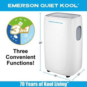 Emerson Quiet Kool 7,800 BTU Portable Air Conditioner with Remote Control, For Rooms up to 350 Sq. Ft.