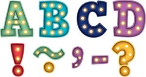 teacher created resources marquee bold block 3" magnetic letters