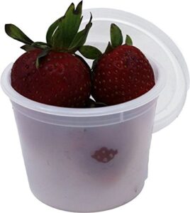 vito's famous deli container with lid, 4 ounce (pack 50)