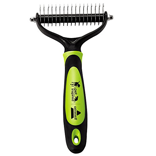 BISSELL FURGET IT Cat and Dog Grooming Brush with Shedding and Dematting, 2064A Green