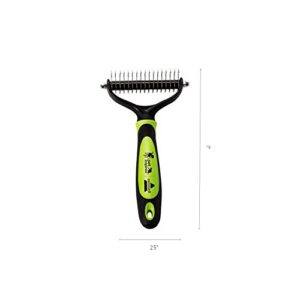 BISSELL FURGET IT Cat and Dog Grooming Brush with Shedding and Dematting, 2064A Green