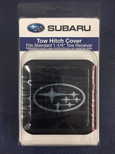 subaru genuine logo trailer hitch plug cover 1 1/4" soa342l154