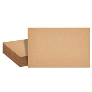 Juvale Blank 3x5 Kraft Paper Index Cards, Note Cards for Home, Office, Recipes, School Learning, Studying, Crafts, DIY, Standard Size Heavy Weighted Card Stock (100 Pack), Brown