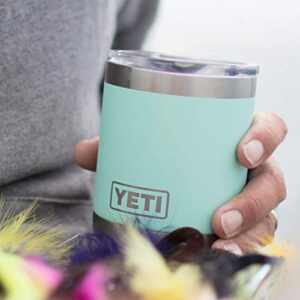 YETI Rambler 10 oz Lowball, Vacuum Insulated, Stainless Steel with Standard Lid, Seafoam