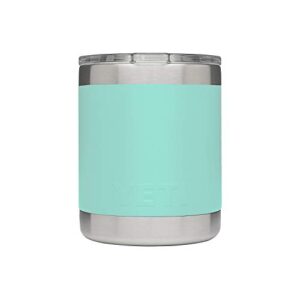 YETI Rambler 10 oz Lowball, Vacuum Insulated, Stainless Steel with Standard Lid, Seafoam