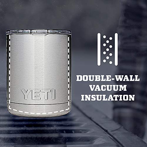 YETI Rambler 10 oz Lowball, Vacuum Insulated, Stainless Steel with Standard Lid, Seafoam