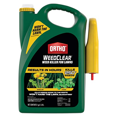 Ortho WeedClear Weed Killer for Lawns: with Comfort Wand, Won't Harm Grass (When Used as Directed), Kills Dandelion & Clover, 1 gal.