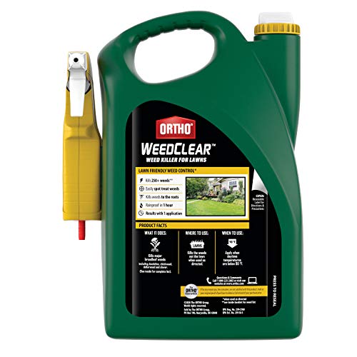 Ortho WeedClear Weed Killer for Lawns: with Comfort Wand, Won't Harm Grass (When Used as Directed), Kills Dandelion & Clover, 1 gal.