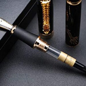 JINHAO Golden Relievo CHUAN REN Fountain Pen M Nib