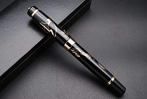 JINHAO Golden Relievo CHUAN REN Fountain Pen M Nib