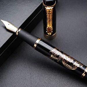 JINHAO Golden Relievo CHUAN REN Fountain Pen M Nib