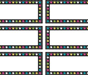 Teacher Created Resources Chalkboard Brights Labels Magnetic Accents (TCR77299)