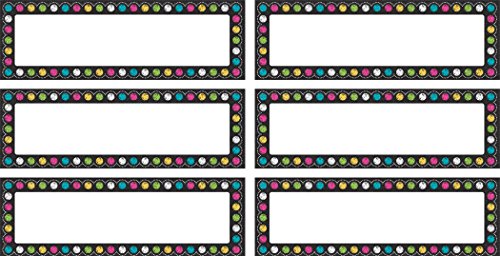 Teacher Created Resources Chalkboard Brights Labels Magnetic Accents (TCR77299)