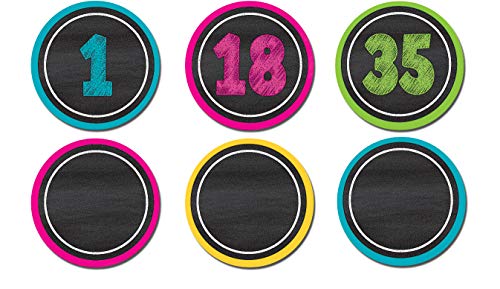 Teacher Created Resources 77280 Chalkboard Brights Numbers Magnetic Accents