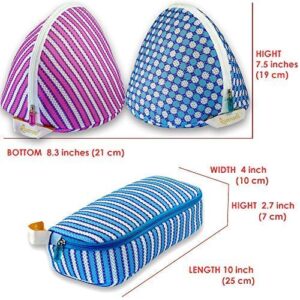 Bra Bags For Laundry - Bra Bag for Washing Machine - Set of 3 - Bra Washing Bags for Laundry - Bra Laundry Bags for Washing Machine – Lingerie bag for Washing Machine –Bra Pouch Mesh Bag - Extra Large H