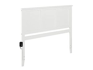 afi madison king headboard with turbo charger in white
