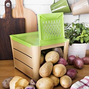 Snips Potato Keeper, 10.04" x 7.87" x 6.89", Green