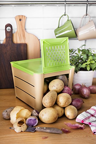 Snips Potato Keeper, 10.04" x 7.87" x 6.89", Green