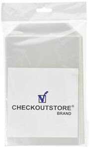 100 checkoutstore® clear storage pockets (5 5/8 x 8 1/2)
