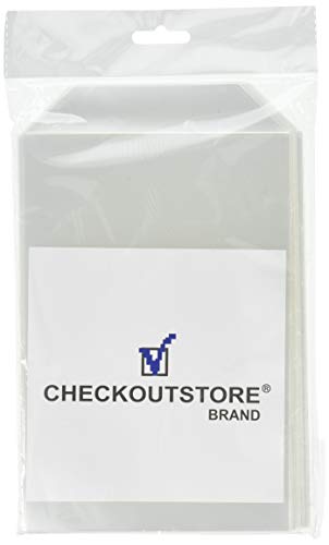 100 CheckOutStore® Clear Storage Pockets (5 5/8 x 8 1/2)