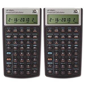 hp 10bii+ financial calculator (nw239aa) pack of 2