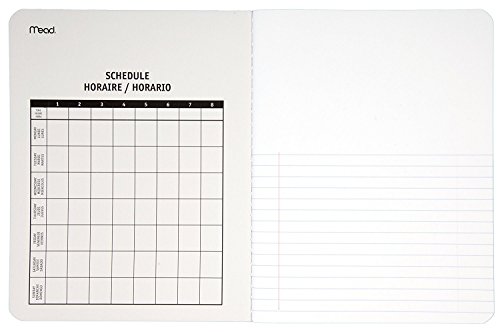 Mead Composition Books/Notebooks, Wide Ruled Paper, 100 Sheets, 9-3/4" x 7-1/2", 3 Pack (38063)