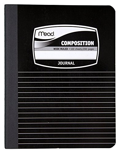 Mead Composition Books/Notebooks, Wide Ruled Paper, 100 Sheets, 9-3/4" x 7-1/2", 3 Pack (38063)