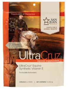 ultracruz - sc-516051 equine synthetic vitamin e supplement for horses, 1 lb, powder (28 day supply)
