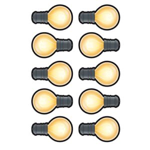 teacher created resources white light bulbs accents (3557), multicolored, 1 count (pack of 1)