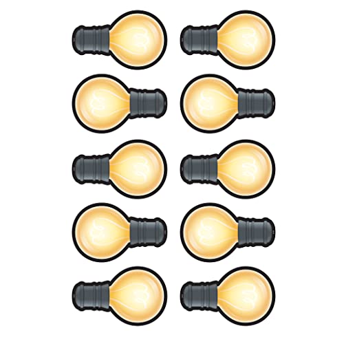 Teacher Created Resources White Light Bulbs Accents (3557), Multicolored, 1 Count (Pack of 1)