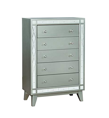 Coaster Furniture Leighton Chest Metallic Mercury 204925