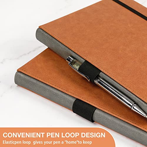 Lemome Dotted Bullet Grid Journal - A5 Hardcover Dot Grid Notebook with Pen Loop - Premium Thick Paper - Page Dividers Gifts