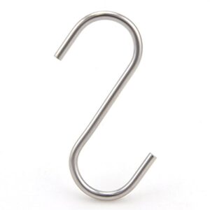 nxg 30 pack 2.5 inch nickel plated stainless steel s hook s shape durable hanging hooks for kitchen, bathroom, closet, work place, office