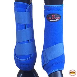 HILASON Horse Medicine Sports Boots Front Leg Large | Horse Boots | Horse Medicine Sports Boots | Horse Sports Boots | Front Leg Boots | Sports Boots for Horses | Horse Leg Protection