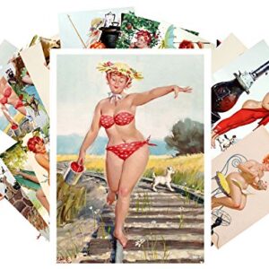 Vintage PostCards 24 pcs Hilda Chubby Sexy Redhead Pinup Girl Vintage Illustration