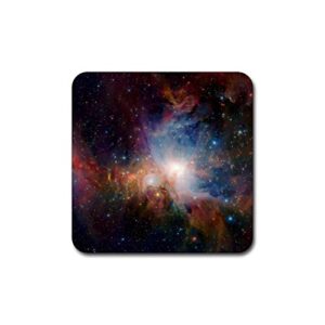 Starry deep Outer Space Nebula and Galaxy Pattern Square Coaster Set - Made of Recycled Rubber - Set of 4 …