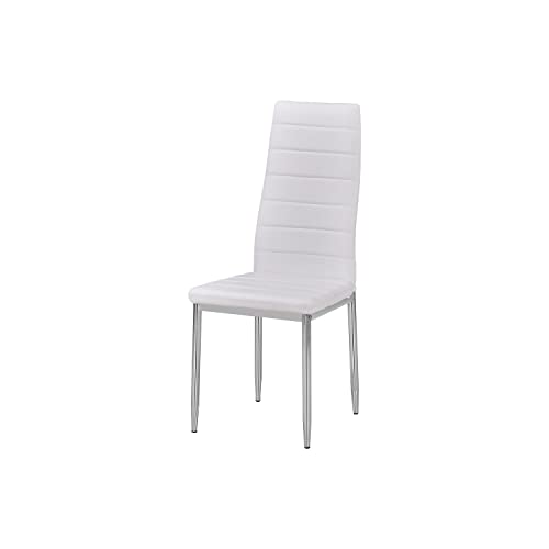 Best Master Furniture Trina Modern Living Parson Chairs, Set of 2, White