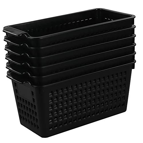 Begale Plastic Storage Trays Basket for Kitchen, Bathroom Organizer, Set of 6
