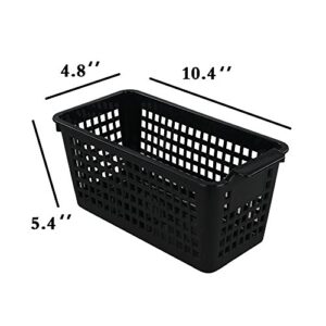Begale Plastic Storage Trays Basket for Kitchen, Bathroom Organizer, Set of 6