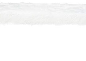 Christopher Knight Home Magnus Long Hair Furry Ottoman, White